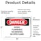 Signmission Diesel Flammable No Smoking No Open Flame Danger Sign, Vinyl Decal, 5in W x 3.5in L, 2PK OS-2PACK-DS-D-35-L-2363 - alternate 4